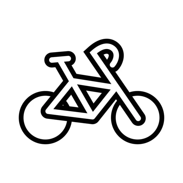 Sport bicycle equipment line icon — Stockvektor