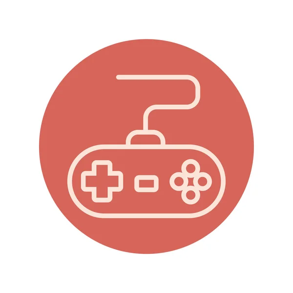 Icono de estilo bloque de control de videojuego — Vector de stock