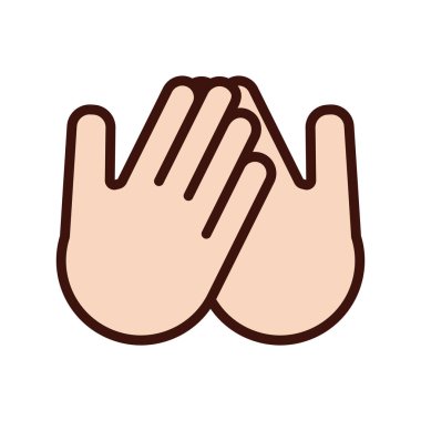 bumping hands signal line and fill style