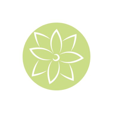 beautifull flower garden block and line style