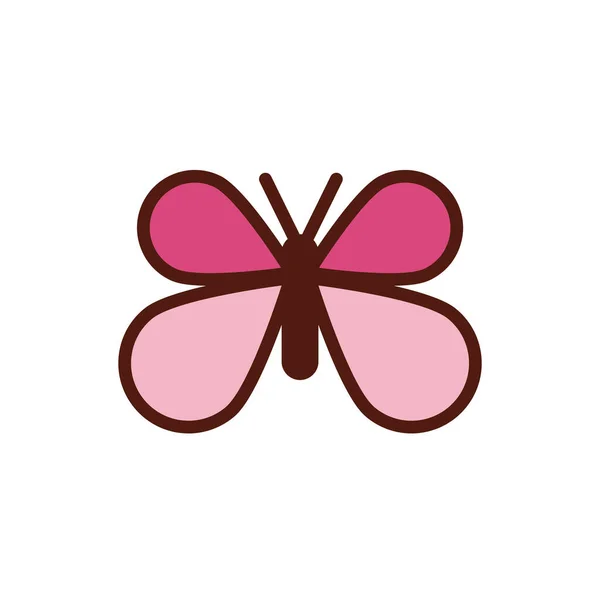 Beautiful butterfly flying flat style — Stok Vektör