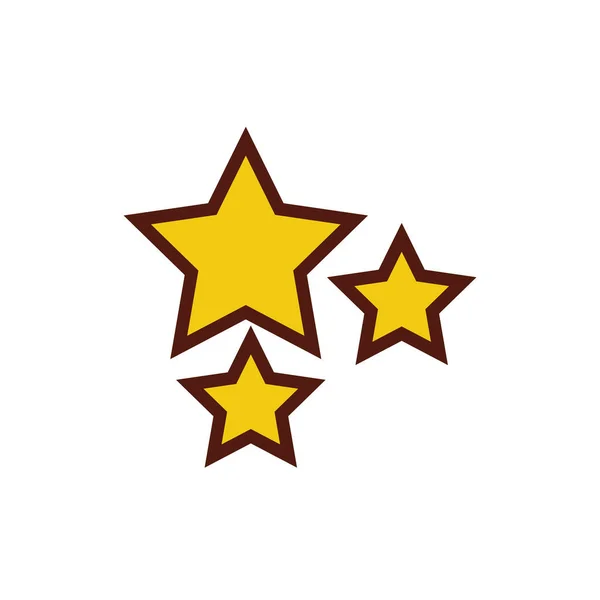 Estrellas fantasía estilo plano icono — Archivo Imágenes Vectoriales