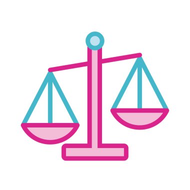 adalet çizgisi ve biçim simgesini doldur