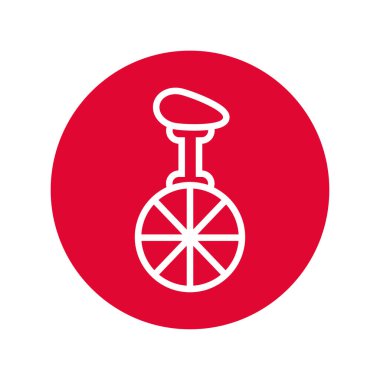 Tek tekerlekli bisiklet Nisan 'ın aptal gündüz çizgisi tarzı