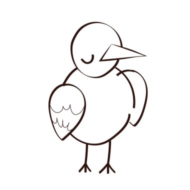 Sevimli küçük piliç bahar koleksiyonu tarzı