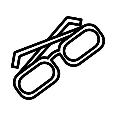 eyeglasses accessory line style icon
