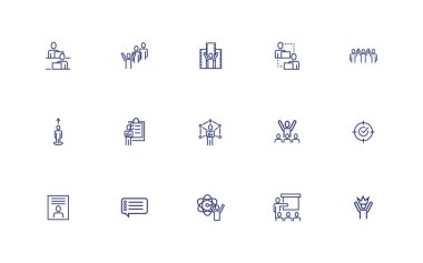 İş adamı demeti simgeleri ayarlar