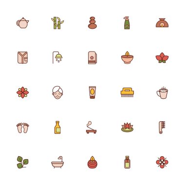 Spa çizgisi demeti ve biçim simgelerini doldur