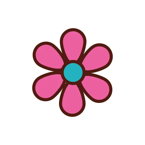 Prachtige bloem tuin lente platte stijl — Stockvector
