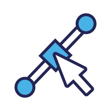 Fare ok tasarımcısı satırı ve biçim simgesi