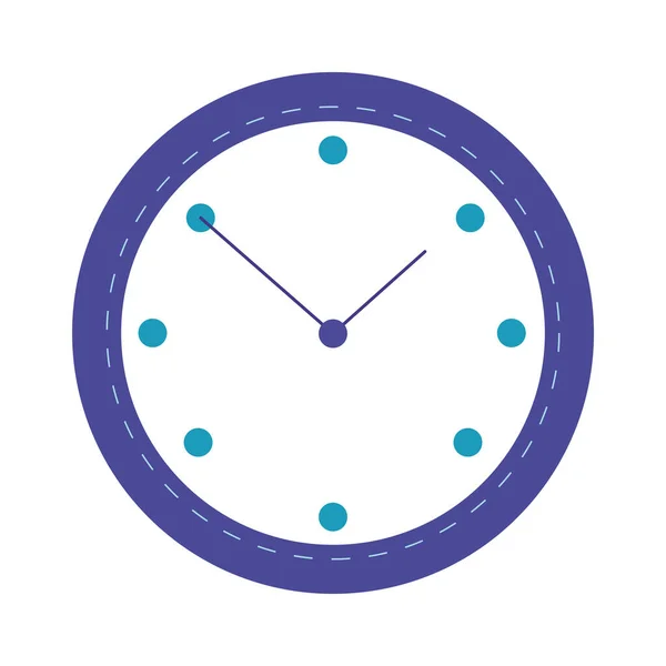 Horloge de temps montre icône de style plat — Image vectorielle