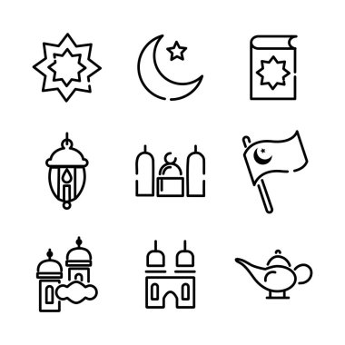 ramadam kareem satır biçimi simgeleri