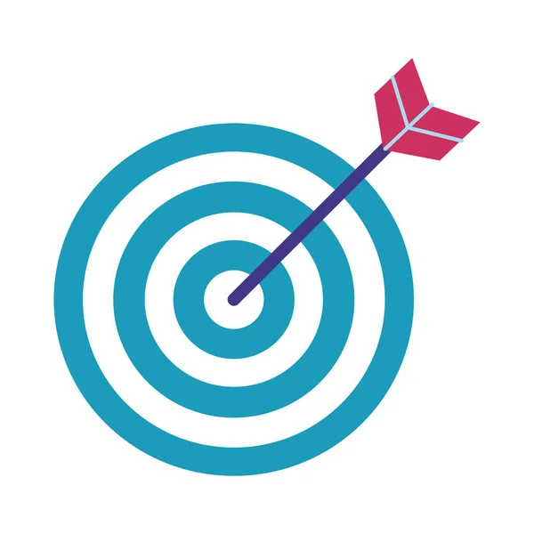 Target arrow flat style icon — Stockvector