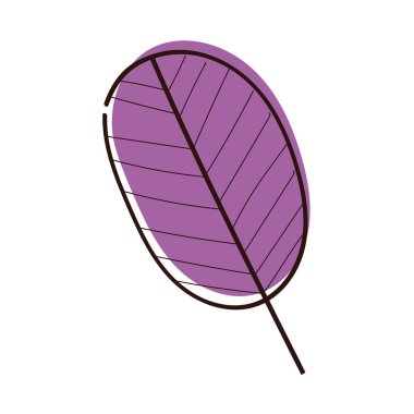 leaf plant ecology hand draw style icon