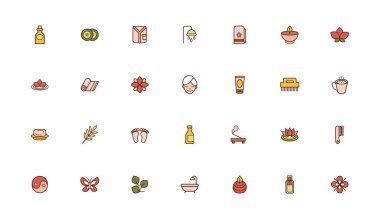 Spa çizgisi demeti ve biçim simgelerini doldur