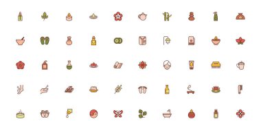 Spa çizgisi demeti ve biçim simgelerini doldur