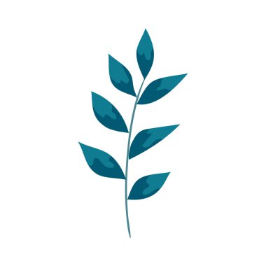 Yapraklı dal doğa ekolojisi izole ikonu
