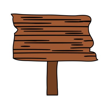 signal way wooden isolated icon
