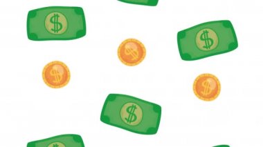 Faturalar ve madeni paralar.