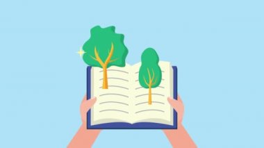 Manzarayla dünya kitap günü kutlaması