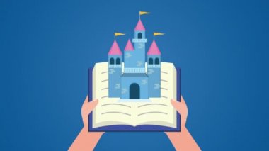 Dünya kitap günü kutlamaları ellerle ve masal kalesiyle