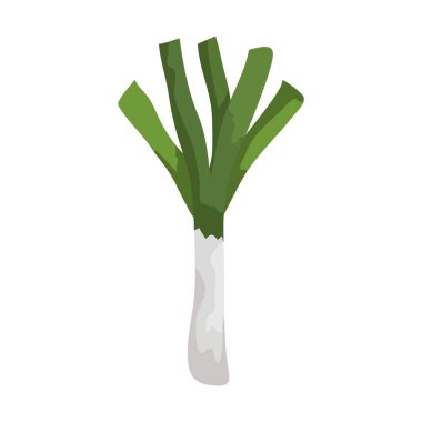 Taze pırasalı sebze ikonu