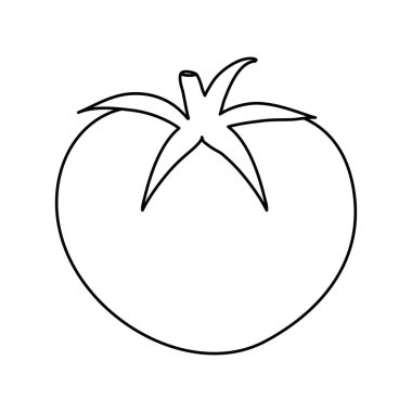 taze domates sebzesi izole edilmiş ikon