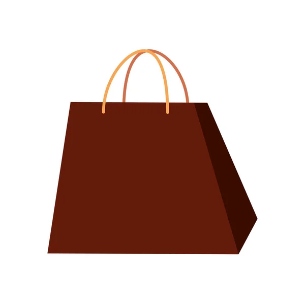 Taška papír nakupování izolované ikony — Stockový vektor