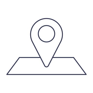 iğne işaretleyici konumu izole edilmiş simge