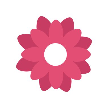 şirin pembe çiçek rengi izole edilmiş simge