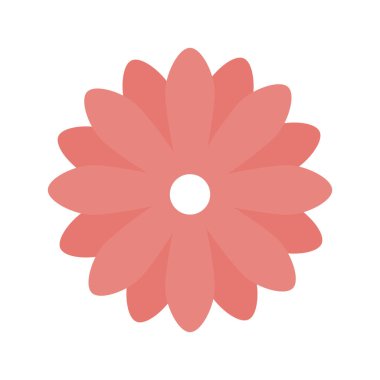 şirin pembe çiçek rengi izole edilmiş simge