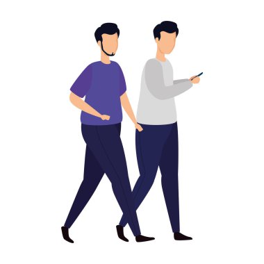 bir grup genç erkek Avatar karakter simgesi