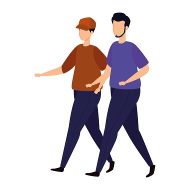 bir grup genç erkek Avatar karakter simgesi