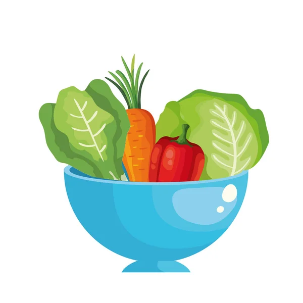 Čerstvé papriky zeleninové izolované ikona — Stockový vektor