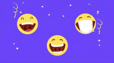 happy fools day card with crazy emojis