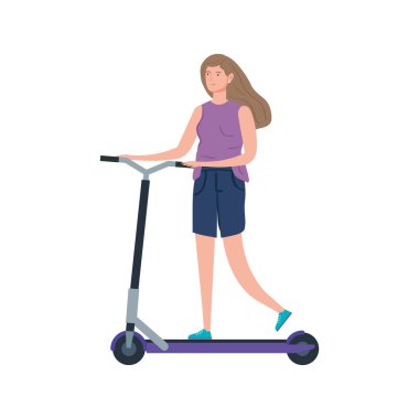 Scooter Avatar karakterli kadın