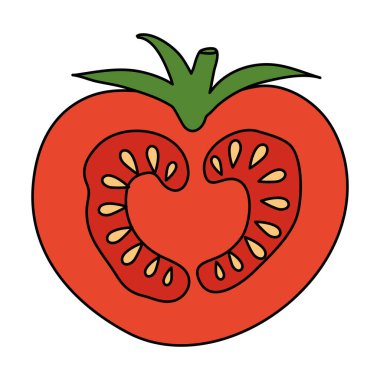 taze domates sebzesi izole edilmiş ikon
