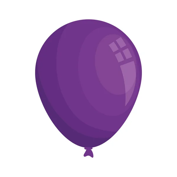 Ikone lila Ballon Helium isoliert — Stockvektor