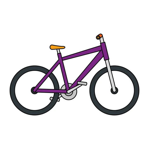 Bicicletta trasporto ecologia isolato icona — Vettoriale Stock