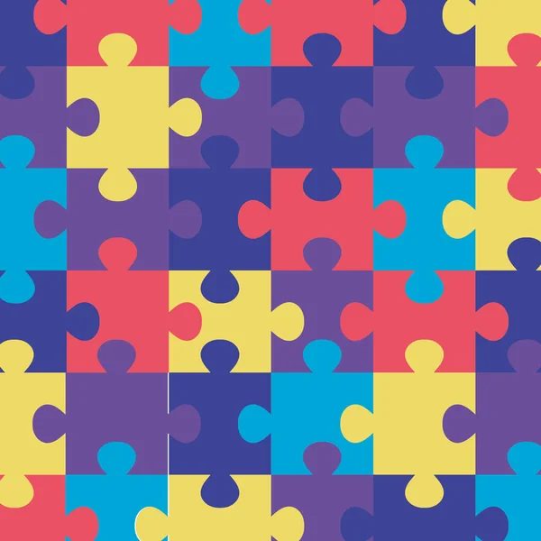 Fond de pièces de puzzle icônes — Image vectorielle