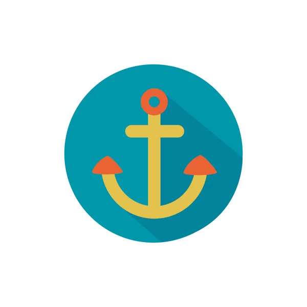 Anchor marine accessory block icon — Stock Vector