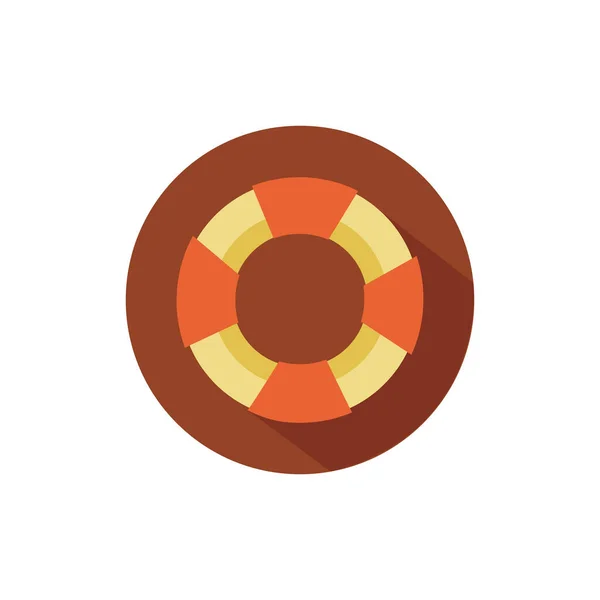 Lifeguard float block style icon — Stock Vector