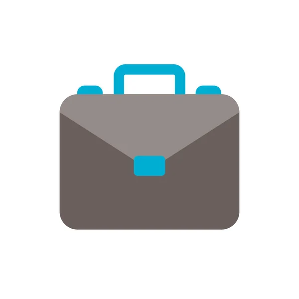 Portfolio briefcase flat style icon — Stock Vector