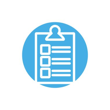 belge blok biçimi simgesi ile tıbbi denetim listesi