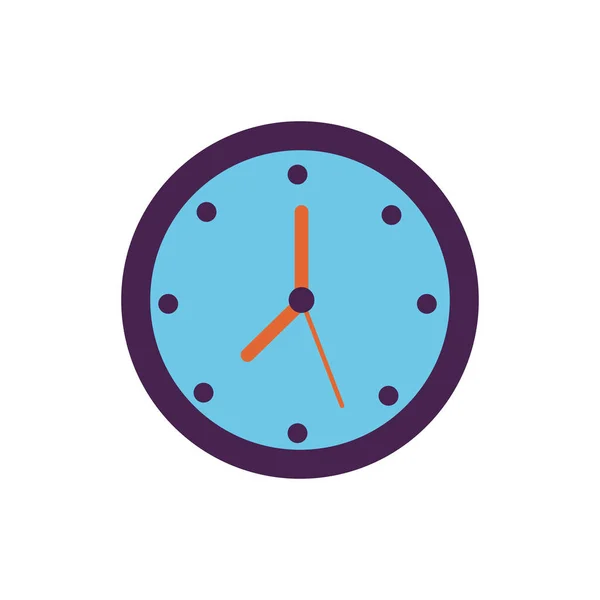 Horloge de temps montre icône de style plat — Image vectorielle