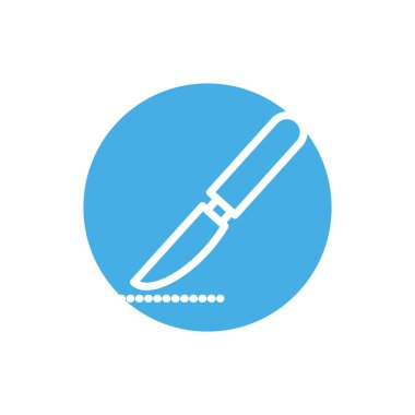 tıbbi kesme aracı blok biçim simgesi