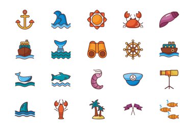 bir demet deniz çizgisi renk simgesi