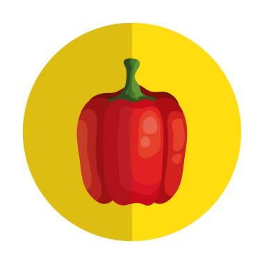 Çerçevede taze biber sebzesi