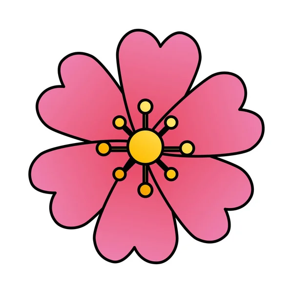 可爱的粉红色孤立图标 — 图库矢量图片