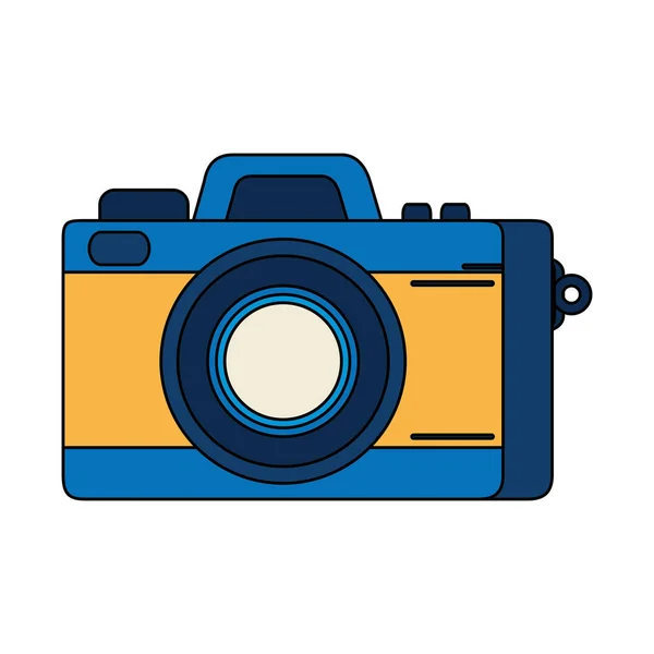 Macchina fotografica icona dispositivo fotografico isolato — Vettoriale Stock